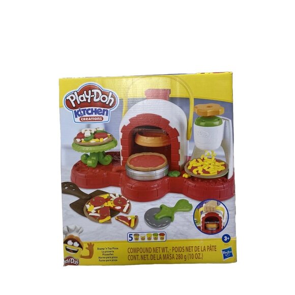 Play-Doh Stamp N' Top Pizza Oven Toy Kitchen Play Doh Set Fun - Picture 3 of 8